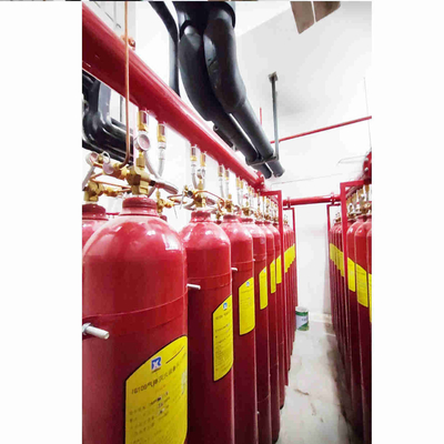 빨간색 70L - 90L IG100 질소 소방 시스템 파이프 네트워크 유형